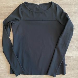 Lululemon black fitted long sleeve dryfit